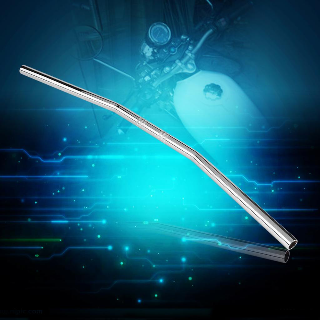 78Inch 22MM Motorcycle Retro Bend Handlebar Handle Bar Silver