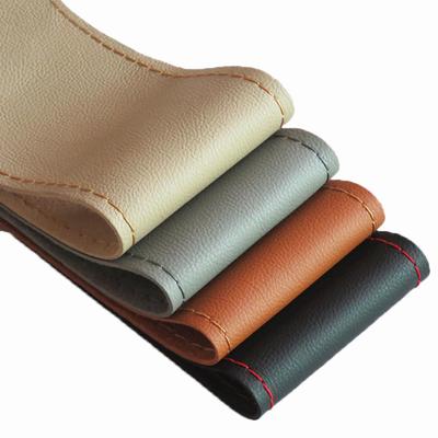 38cm Car Steering Wheel Covers Braid On Comfortable Feel Soft PU Faux Leather Car Covers With Needle And Thread Auto