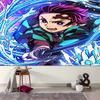 1pc Demon Slayer Tanjiro Kamado Tapestry, Living Room, Bedroom, Office, Party Decor, Ideal Festive Gift