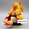 11CM Japanese Anime Demon Slayer GK Rengoku Kyoujurou Owl Big Brother Figure Model Toys Doll Kid Decorative Gift