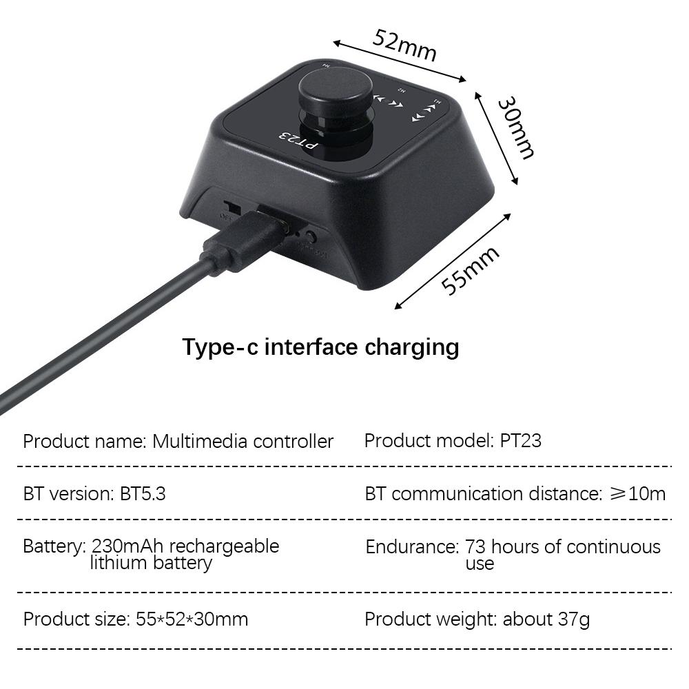 Wireless Page Turner Pedal Portable Mini Music Page Turner for Tablets Smartphones BT Page Turner