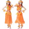 1 Set Hula Skirt High Elastic Eye-catching Plastic Fiber Hawaiian Hula Grass Skirt Set for Summer