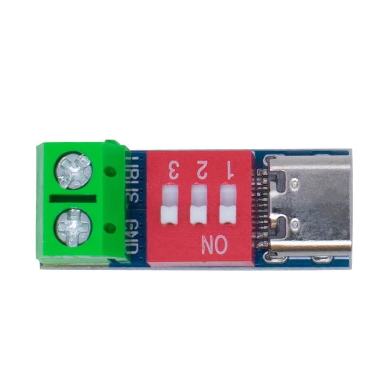 

5PCS USB C PD Trigger Board Module Fast Charging Decoy USB Type C to 5V9V12V 20V Power Delivery Boost Module for Various Devices 1 Pcs