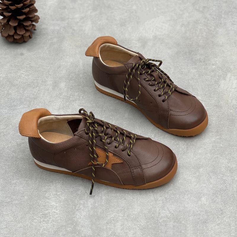 New Retro Casual Shoes, Round-toed Comfortable Sports Women's Shoes