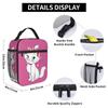 Chiikawas Animated Thermal Lunch Box Thermal Carrier Reusable,Lunch Container Kawaii High Capacity Lunch Box Tote Food Holding Bags