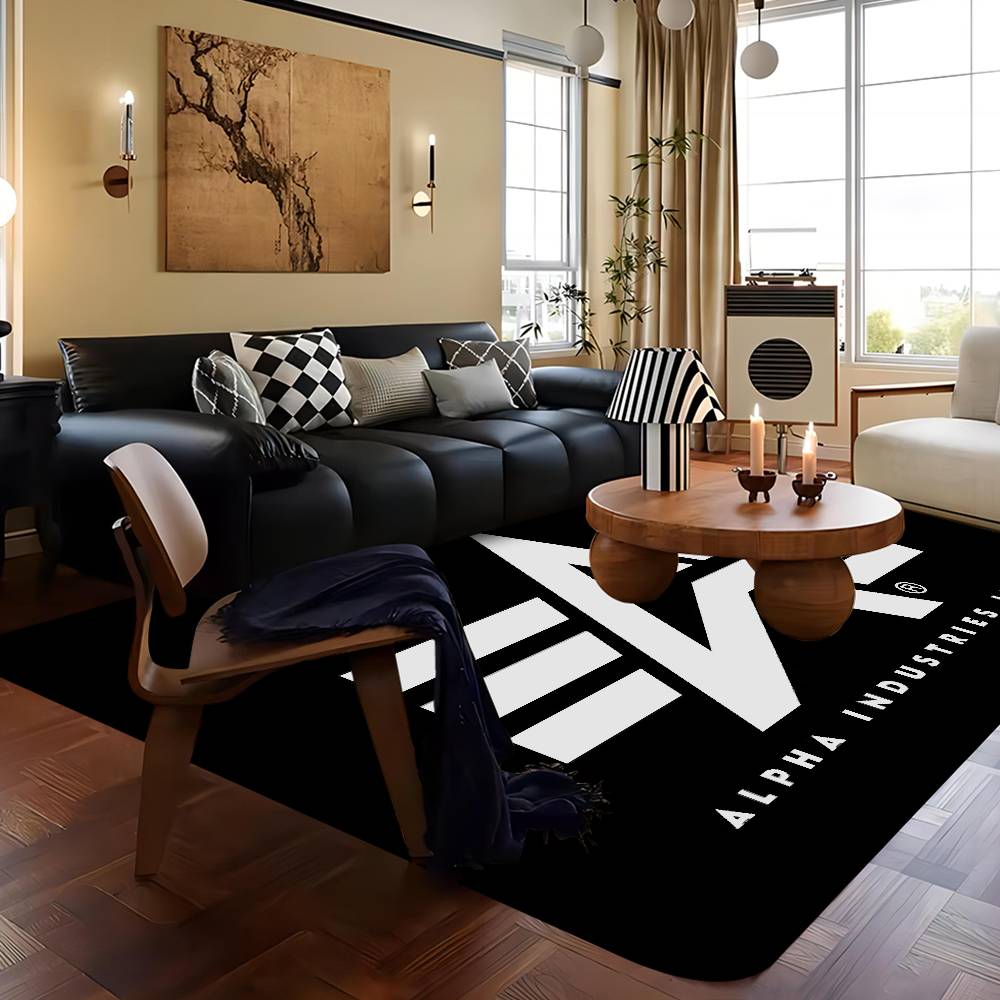 Alpha La Industries Door Mat Washable Non-Slip Living Room Sofa Chairs Area Mat Kitchen Doormat Area Rug