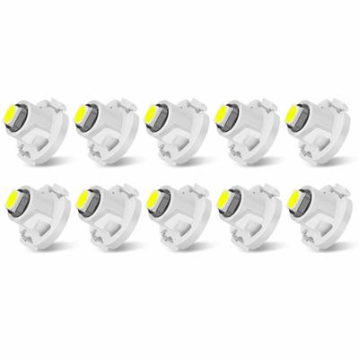 YUWENW 10pcs LED Panel Sphere Light T4.2 Bulb Meter Sphere Dashboard Light Car 3030