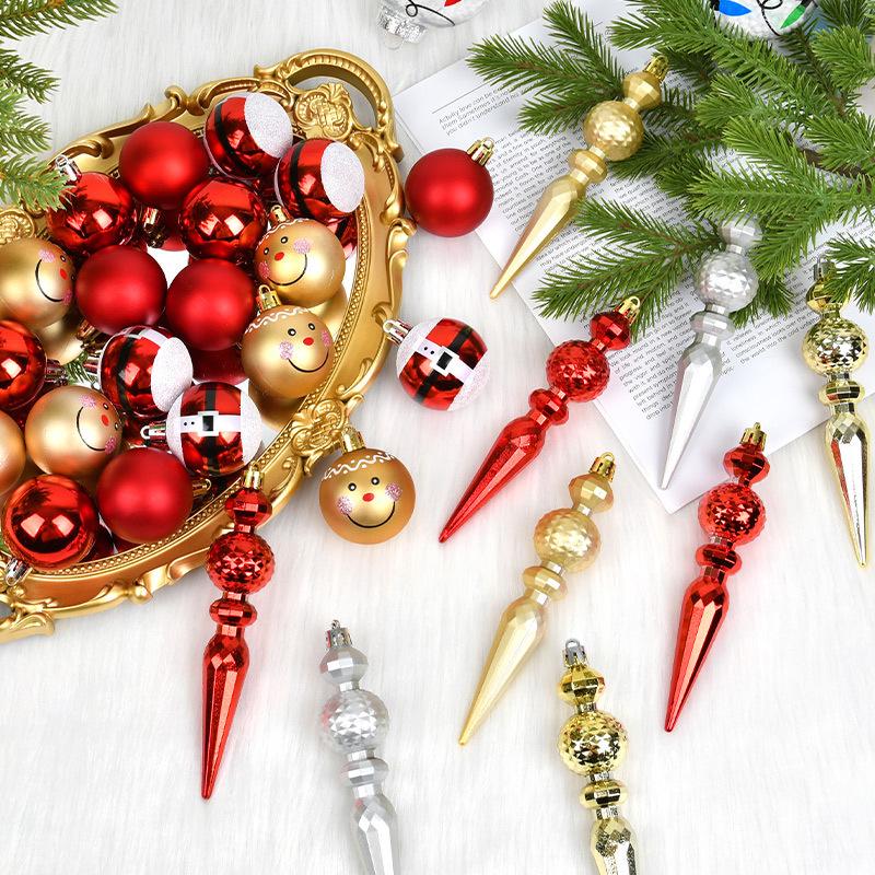 Painted Irregular Gourd Shape Christmas Tree Hanging Ornaments