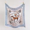 Chain Simulation Silk High-end Large Square Scarf Silk Scarf Printed Shawl Decorative Scarf Sunscreen Headscarf Scarf Female