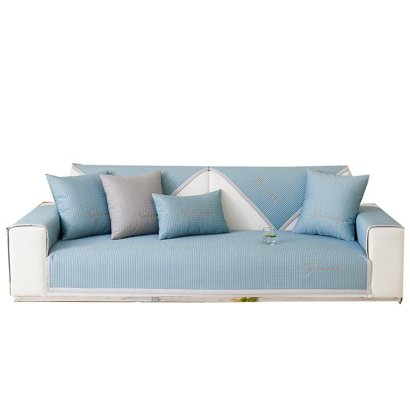 Summer Roamwifi Summer Qu Ice Silk Summer Mat Sofa Cushion Summer Cool Feeling Cushion Sofa Cover Slipcover Machine Washable
