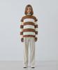NODU Cable Stripe Round Knit [Beige]