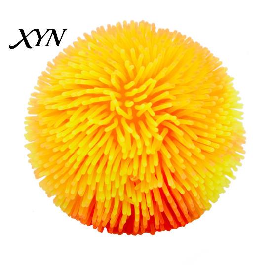 Soft Squeeze Toy Stress Relief Fuzz Ball Toy, TPR Fuzzy Fidget Reusable Anxiety Relieving Office Desk for Focus Aid, Hand Relaxation