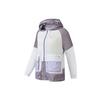 FILA Athletics Color Block Multi Pocket Casual Lightweight Woven Hooded Jacket Women jackets Jade-White A11W231702F-WT