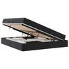Opbergbed met Matras 2 stuks Zwart Leer