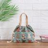 Japanese Lunch Box Bag Handheld Canvas Lunch Tote For Office And Picnics