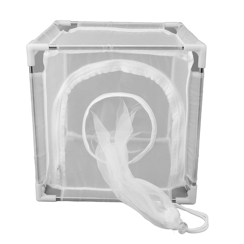 Fly Mesh Cage Nylon Detachable Outdoor Plant Fly Observation Cage with Stainless Steel Pipe for Hatc