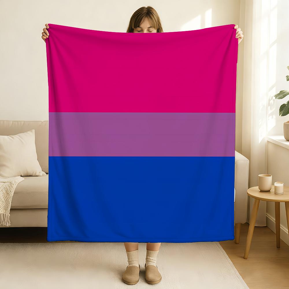LGBT Rainbow Flag Blanket Soft and Skin Friendly For Couch Bed Napping Bedspread All Seasons Comforter