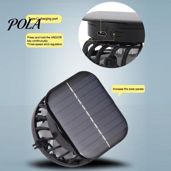 Adjustable Solar Fan Cap Sun Hat with Detachable Design, Three Fans UPF 50+ Bucket Battery Backup Hat, Fit Outdoor Cooling Type-C Charging, Power With