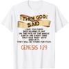 Genesis 1_29 Plant Based Diet Vegan Vegetarian Bible Verse T-Shirt