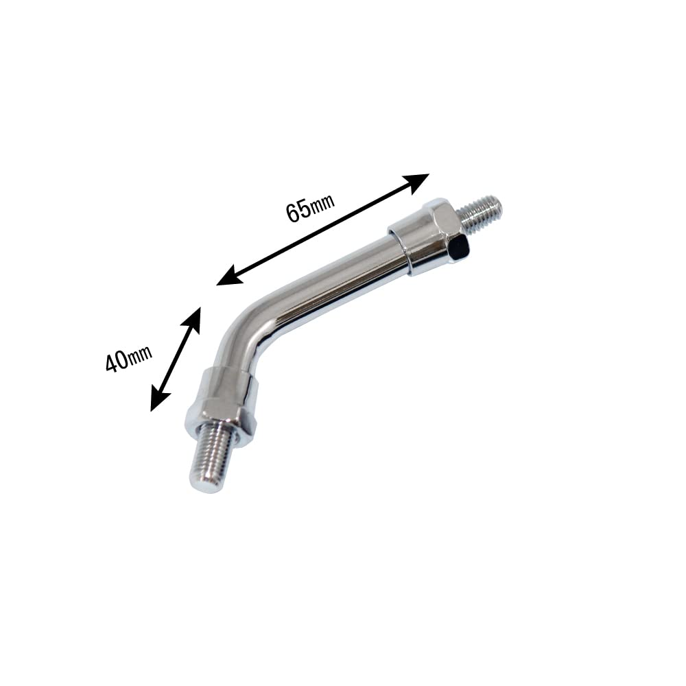 Z2 Type Mirror Repair Replacement Very Short Stay, Plating, 0.4 Inches (10 Mm), 2 Pieces