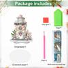 Christmas Lighthouse Print DIY Diamond Painting 2D Flat Desktop Decorations Special Shape Diamond for Home Office Desktop Decor