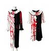 Disfraz Cosplay de Payaso Terrifier Negro Blanco Personalizado, Atuendo para Fiesta de Halloween y Carnaval