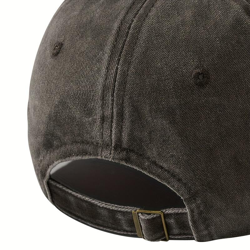 Retro Washed Baseball Cap Soft Top Dad Trucker Hat Adjustable Visor
