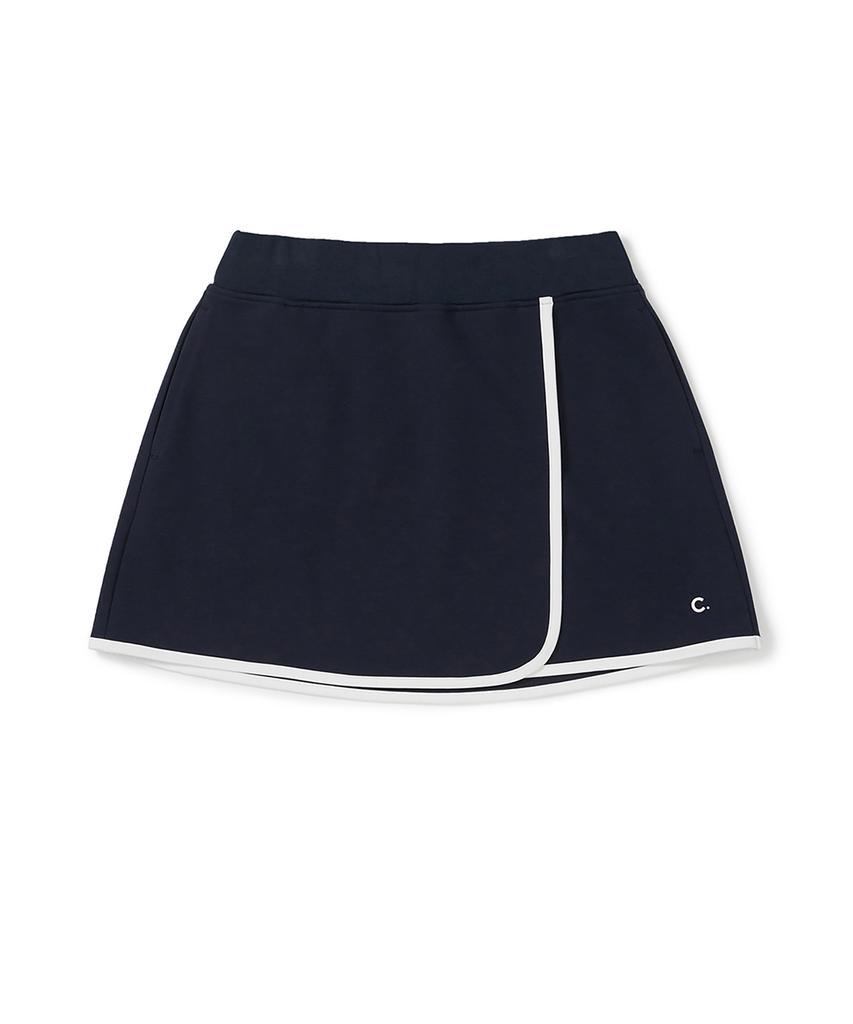 Clove [26Ss Clove] Essential Wrap Skirt (Navy)