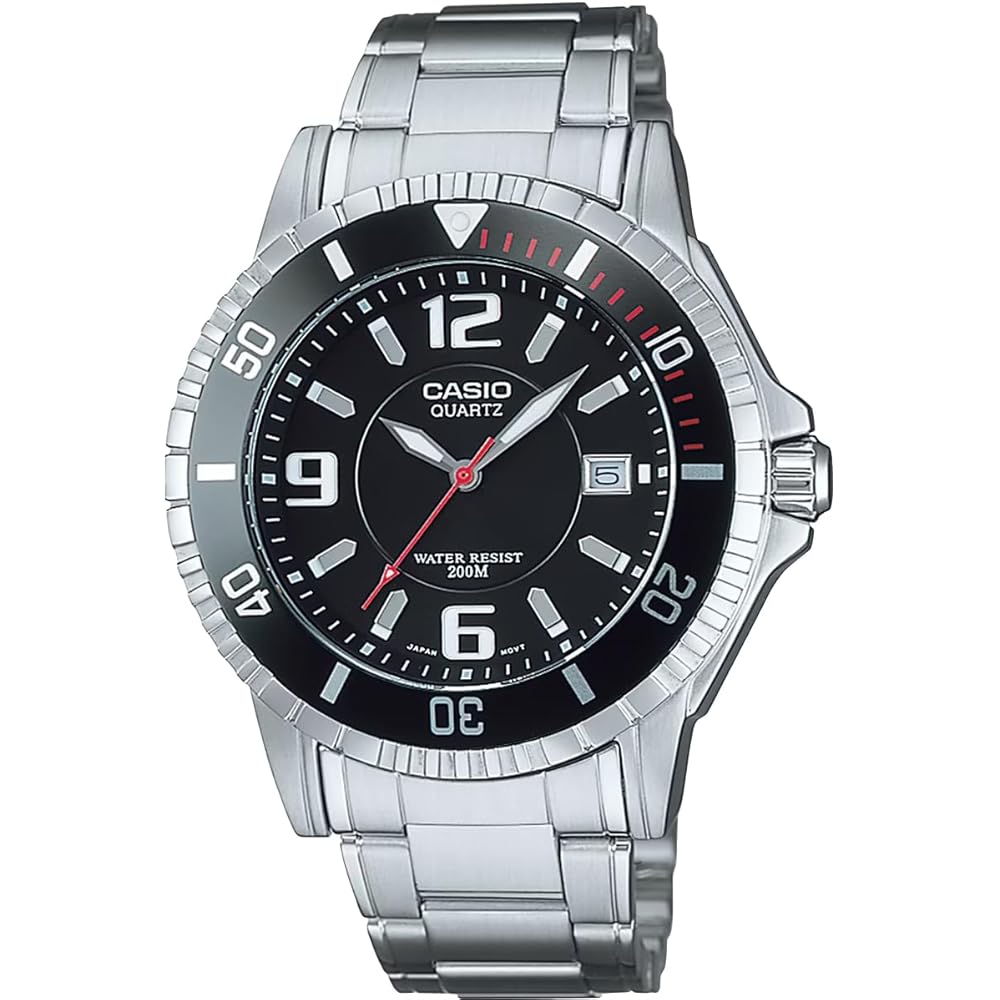 Casio Standard Men s Quartz Watch 20 ATM Water Resistant MTD-1053D-1AV Black