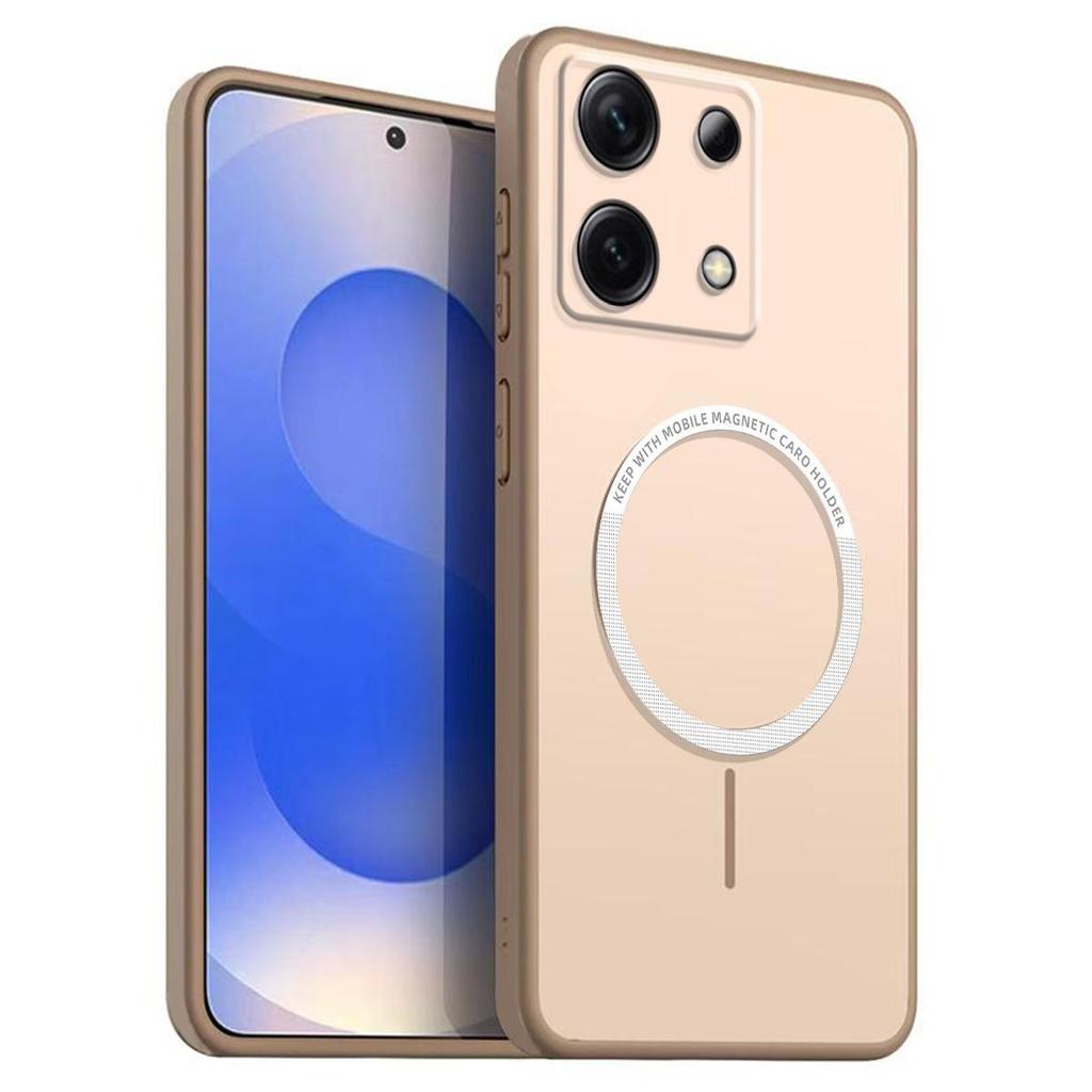 Frosted Semi Clear Magnetic Phone Case for Xiaomi Redmi Note 13 5G 4G Soft TPU Cover