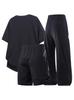 Quick-Dry Ice Silk Men's Plus Size Sportswear Set - Summer Thin, Versatile Three-Piece for Fitness & Basketball.