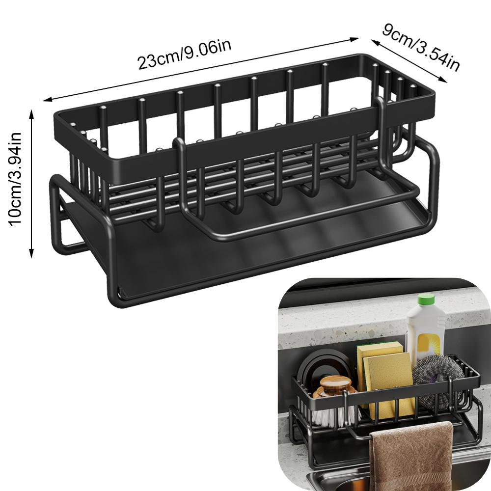 Mutfak Paslanmaz Çelik Lavabo Drenaj Raf Sünger Depolama Musluk Tutucu Sabun Süzgeç Havlu Askısı Raf Organizatör Mutfak Aksesuarları