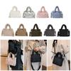Versatile Lightweight Puffer Tote Bag Large Capacity Casual Quilted Crossbody Bag Down Cotton Bag For Women