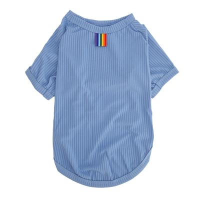 T-shirt per Cani Primavera Estate Moda Carina Stampa a Righe Sottile Traspirante Morbida Elastica Animale Domestico Cane A Righe