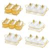 Candy Bowl Appetizer Serving Tray Snack Dishes Divided Platter Fruit Container With Lids