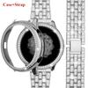 Protection Étui Bracelet Pour Samsung Galaxy Watch 6 5 40mm 44mm Bracelet Métallique Pour Galaxy Watch 4 44mm 40mm Bracelet Cadre Couverture Diamant