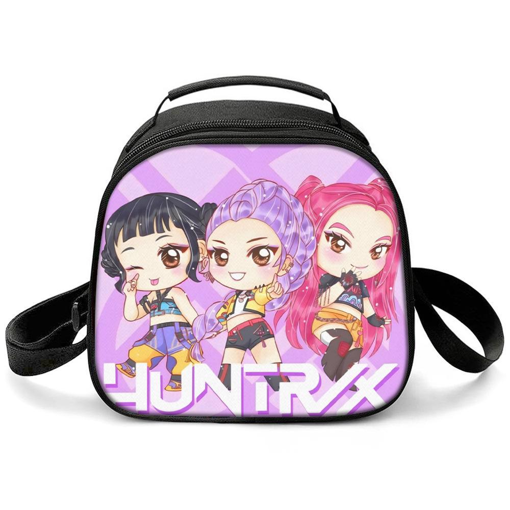 KPOP Witch Hunters Printed Cartoon Student Warm Lunch Bag Messenger Bag