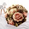 Floral Teapot Design Automatic Folding Umbrella Compact Lightweight For Outdoor Adventurest53