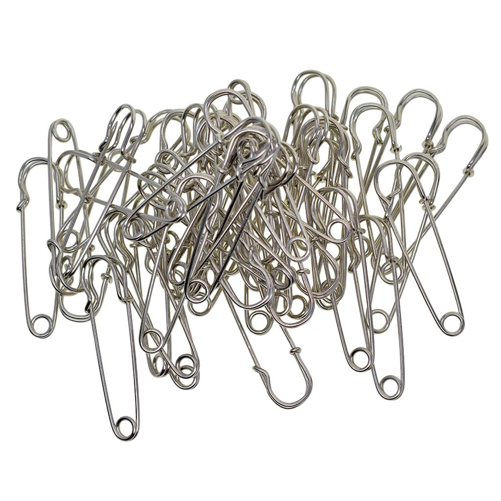 Safety Pins Large Heavy Duty Safety Pin 50pcs Blanket Pins Steel Wire Safety Pin