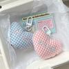Stuffed Cotton Fresh Backpack Decoration Letter Embroidery Heart Lanyard Love Bag Pendant  Gift