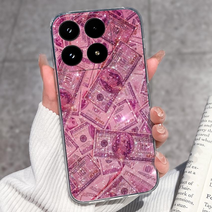 For Xiaomi 17 Mi 11T 11 10T 10 Pro 10S Phone Cover Sleeping Beauty Pattern Black TPU Soft Silicone Shockproof Protective Casing For Xiaomi Bumper Case