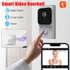 Tuya Wireless Smart Video Doorbell APP Remote Control Two-Way Intercom High-Definition Night Vision Infrared Home Security Bell