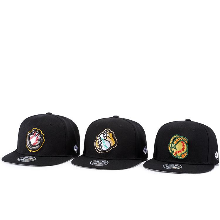 Customized logo Snapback Cap Vintage Cap Snapback Customized logo 3d Embroidery logo Custom Snapback Fitted Hats Cap One Size чёрный