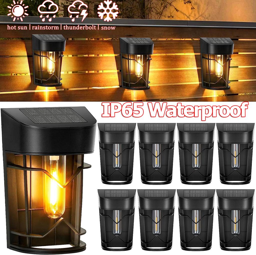 Solar Outdoor Lights Garden Balcony Home Sensor Lights Wall Light Waterproof Staircase Fence Street Light Super Bright Lights
