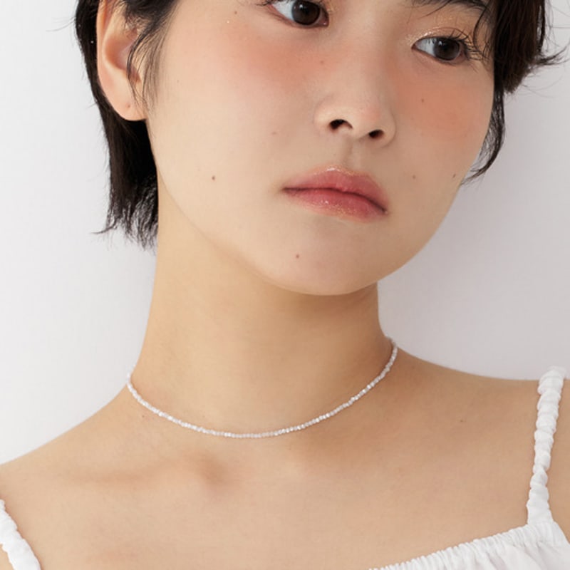 geegee milky pearl necklace