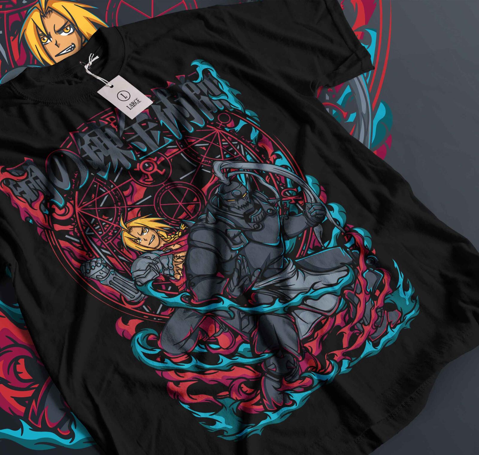

Fullmetal Alchemist T-Shirt Mens Womens Tees Top Brotherhood Alphonse Elric GifT Shirt Mens Womens Tees Top Tee All Siz426 M