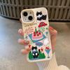 Erdbeerkuchen Katze für IPhone 16 Handyhülle für IPhone15/14plus/13promax Silikon 12