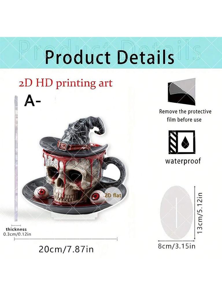 1 Skeleton Spider Terror Eye Desktop Ornament with Different Styles of Room Decorations, Pallasara Terror Chamber Decoration