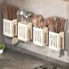Multifunctional Kitchen Utensil Storage Rack Chopstick Draining Holder Wall-Mounted Freestanding Cutlery Tableware Organizer Box