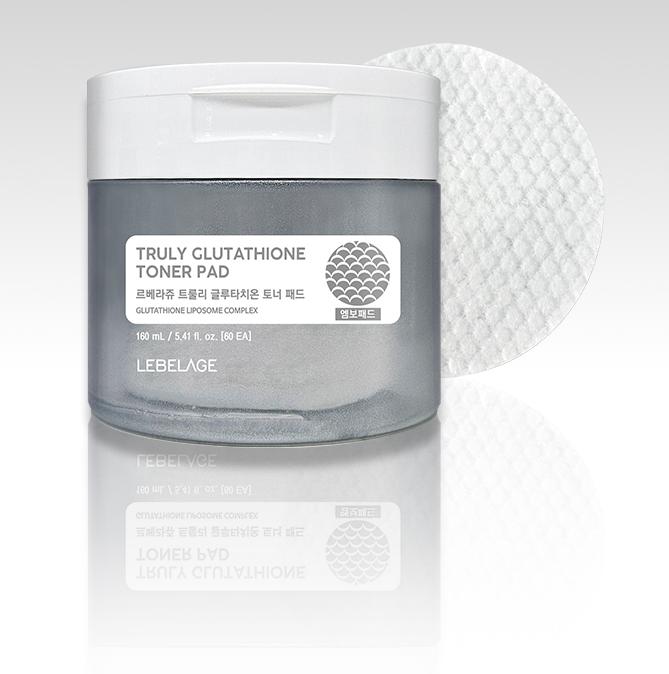 LEBELAGE Truly Glutathione Toner Pads – Brightening & Tone-Correcting Pads for Clear, Radiant Skin